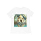 The Intelligentsia white t-shirt featuring a surrealist depiction of the Taj Mahal with an elephant in water.