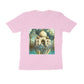The Intelligentsia pink t-shirt with a surrealist print of the Taj Mahal and an elephant in water.